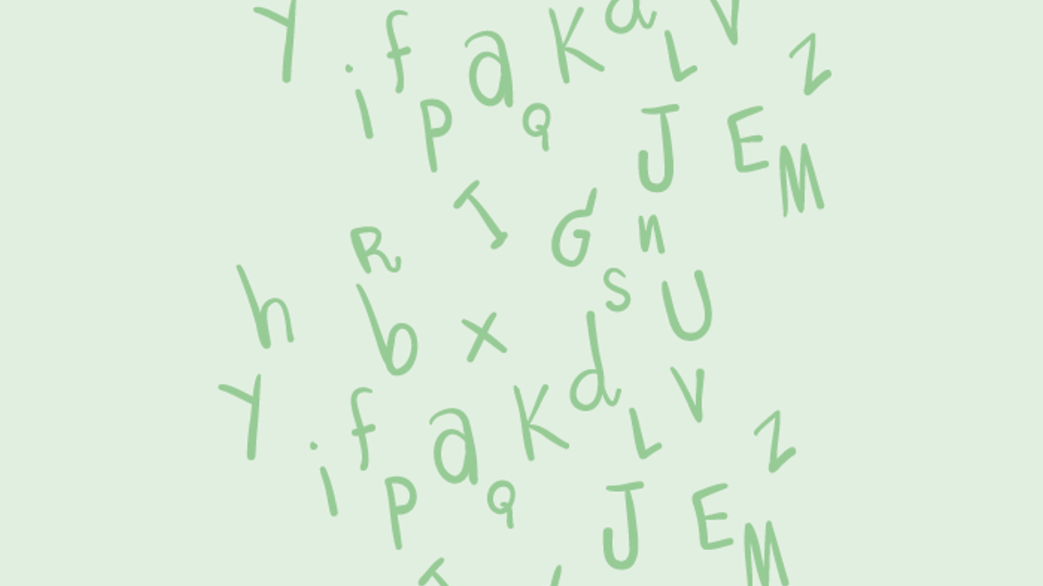 Bogstaver der flyver