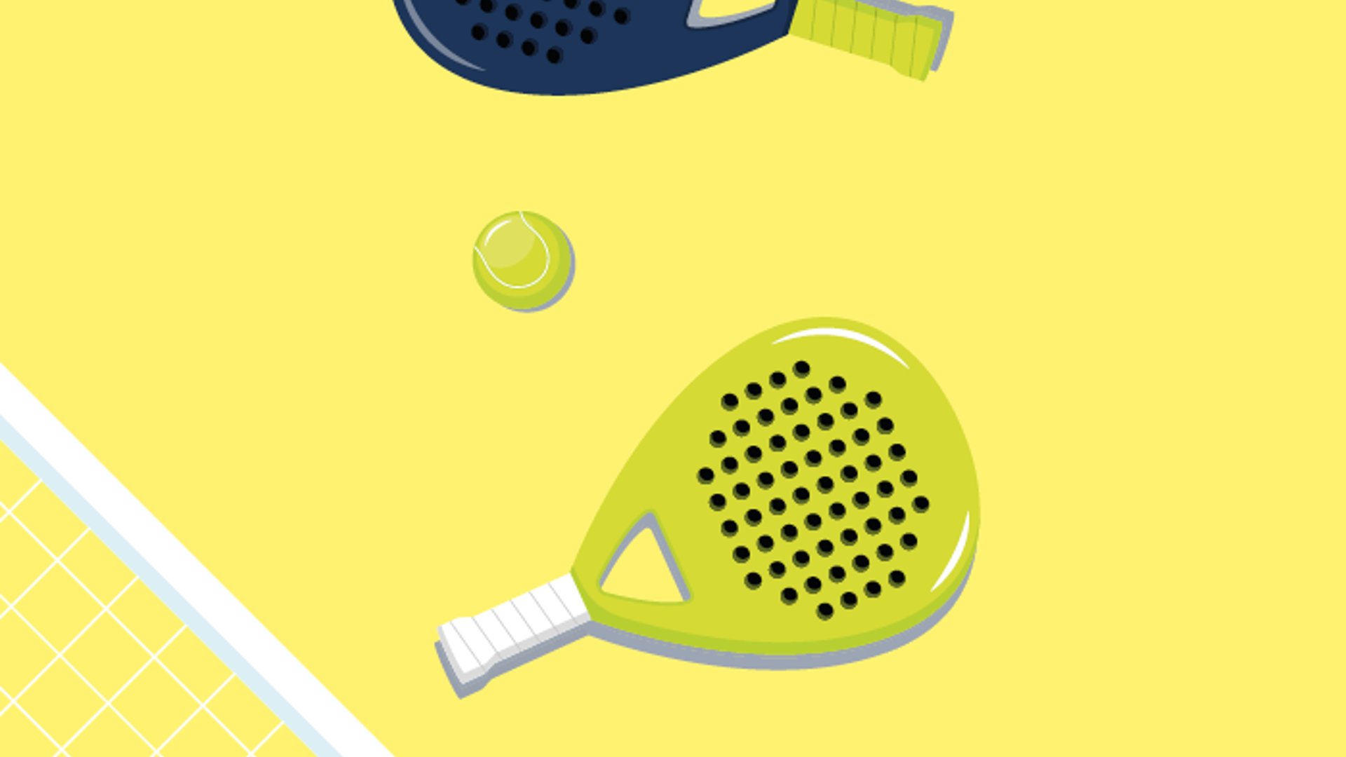 Padel ketsjer og bolde  