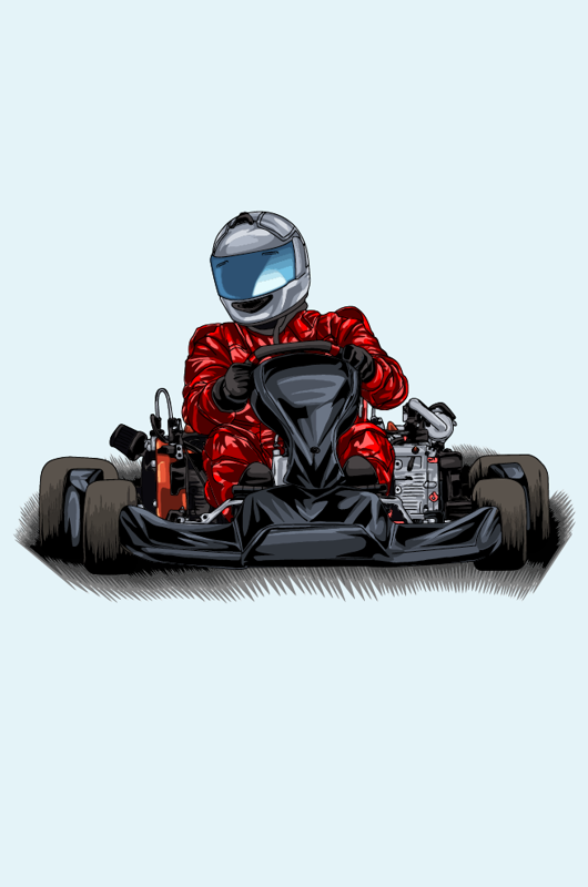 Tegning af GoCart kører